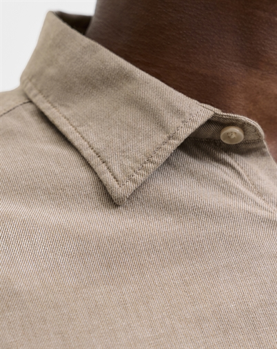 Jack & Jones - JJEField Melange Skjorte - Oatmeal